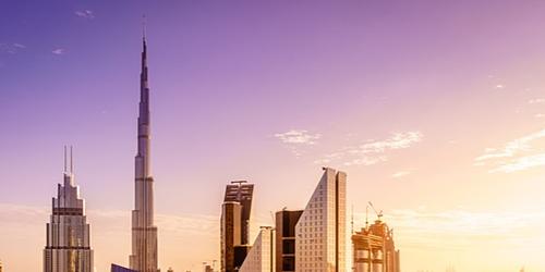 Skyline of Dubai, UAE